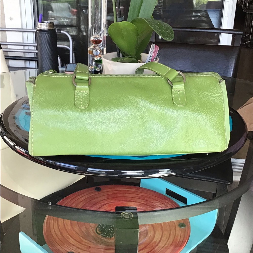 FRANCO SARTO SATCHEL- APPLE GREEN